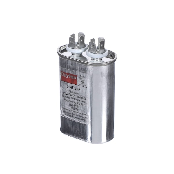 Kolpak Capacitor, 7.5uF, 370VAC, 60/50HZ, Oval 550003548 - main