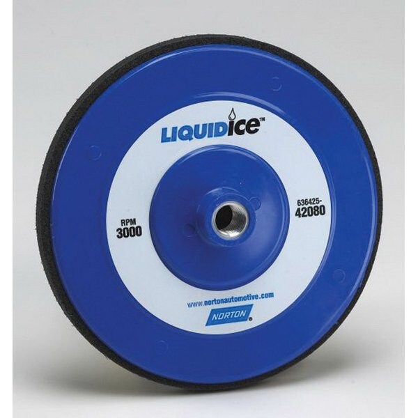 Norton Abrasives LIQUID ice 42080 Low Profile NorGrip Back-Up Pad, Hook and Loop Attachment 63642542080 - main