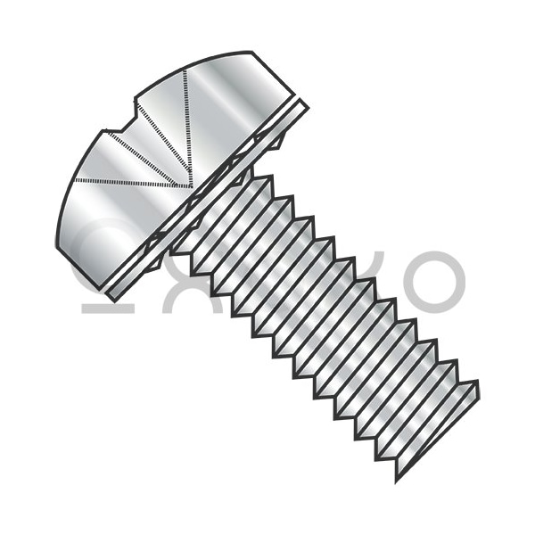 Oxoxo M3-0.5X8 DIN7985 Metric Phil Pan 410SS Internal Washer Sems MS Ful Thd A2 Stainless Steel, 2500PK 630396 - main