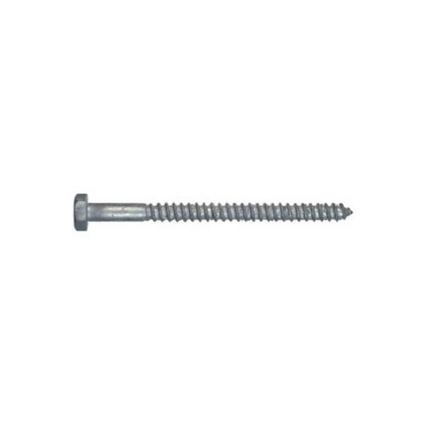 Hillman Lag Screw, 1/2 in, 3 in, Steel, Galvanized Hex 812092 - main