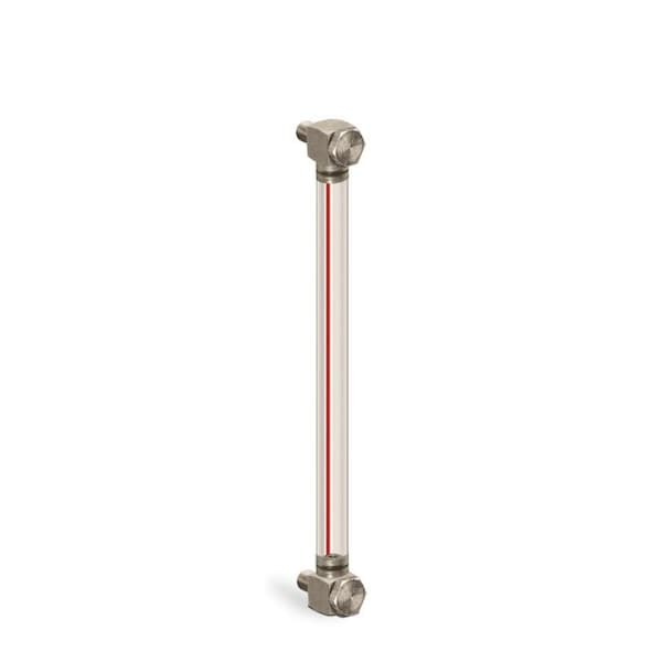 Oil-Rite Standard Nylon Liquid Gauge with 3in. to 12in. Centerline - 10in., 1/2in.-20 B3642-11000BA1W - main
