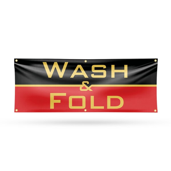Signmission Wash and Fold, 24 Inch x 72 Inch, Vinyl Banner B-72-30920 - main