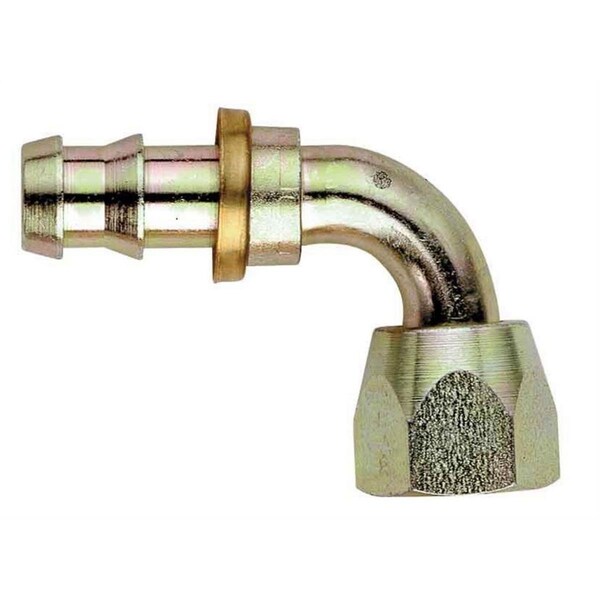 Aeroquip FBM1443 8 AN 90 deg Elbow Swivel Hose End Fitting, Natural AERFBM1443 - main