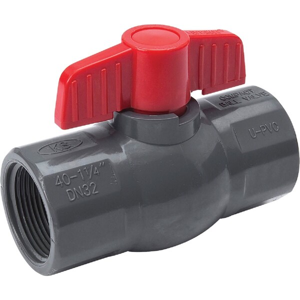 Proline Series ProLine 1-1/4'' FIP x 1-1/4'' FIP PVC Ball Valve 107-106 - main