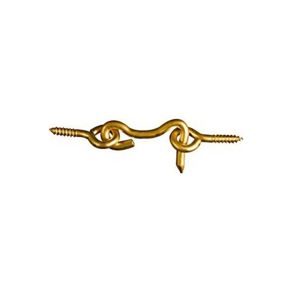 National Hardware Hook/Eye Solid Brass 1In N118-067 - main