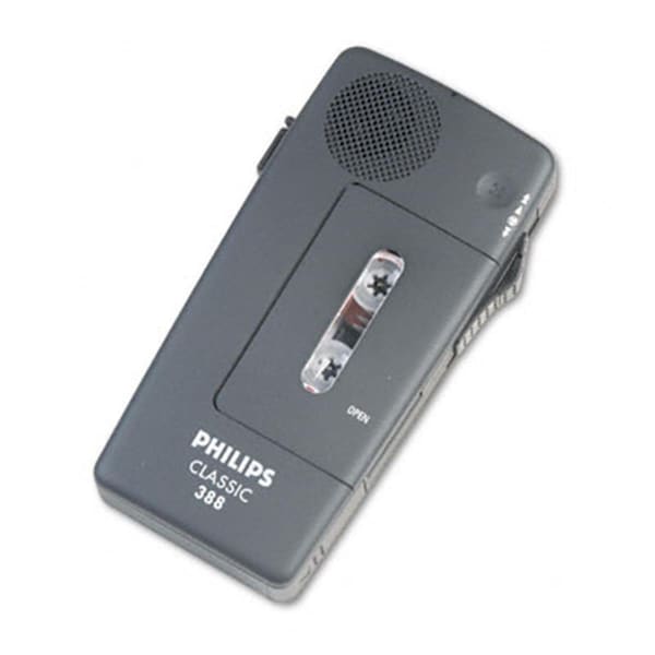 Signify Pocket Memo 388 Slide Switch Mini Cassette Dictation Recorder LFH038800B - main