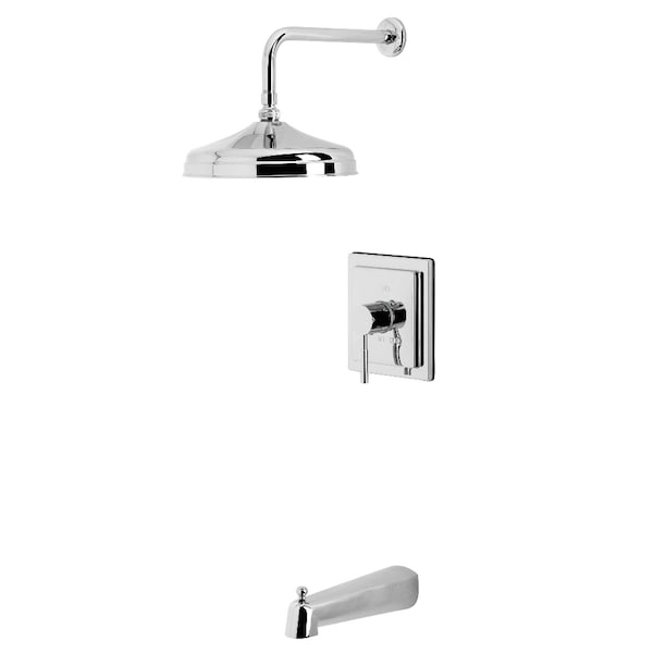 Kingston Brass Single-Handle Pressure Balanced Tub and Shower Faucet, Polished Chrome KB6141DL - main