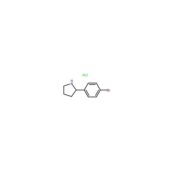 Ak Scientific 2-(4-Bromophenyl)pyrrolidine HCl (5g), CAS 1187930-57-9 1158AJ-5g - main