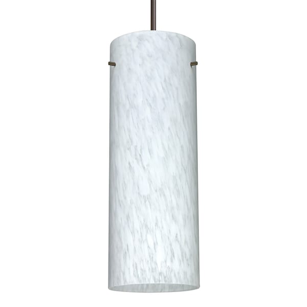 Besa Lighting Besa Stilo 18 Pendant, Carrera, Bronze Finish, 1x 11W LED 1JT-412819-LED-BR - main
