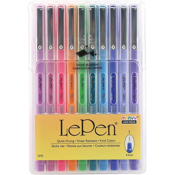Marvy Uchida LePen, Bright, 10 colors 4300-10C - main