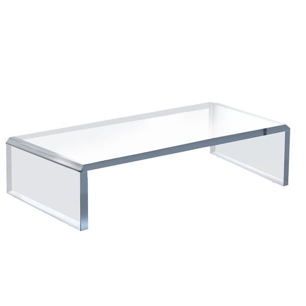 Azar Displays Clear Acrylic Monitor Riser, 1/2in Thick, 15inW x 7.75inD x 4.5inH 515385-1PK - main