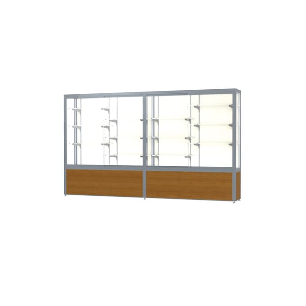 Ghent Display Case 120x66x16, Satin, Oak 10410PB-SN-K - main