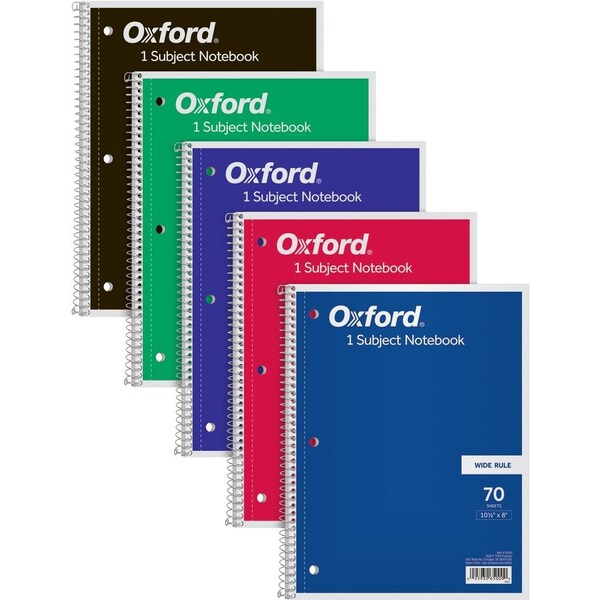 Tops TOP65000 Wirebound Notebooks;Wide Rld;92GE;10.5 in. x 8 in.;70 Shts;Ast 65000 - main
