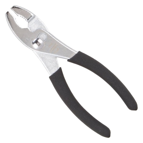Vulcan Slip Joint Plier, 6 in OAL, 1 in Jaw Opening, Black Handle, Non-Slip Handle, 1 in W Jaw, 7/8 in L Jaw JL-NP003 - main