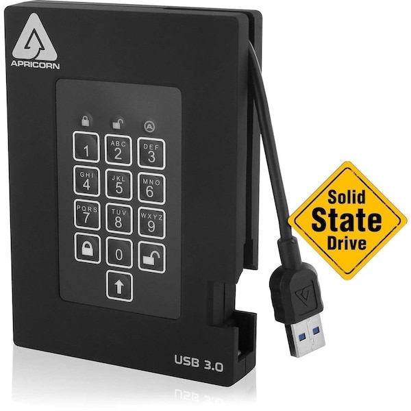 Apricorn FIPS VALIDATED, 2TB SSD USB 3.0 A25-3PL256-S2000F - main