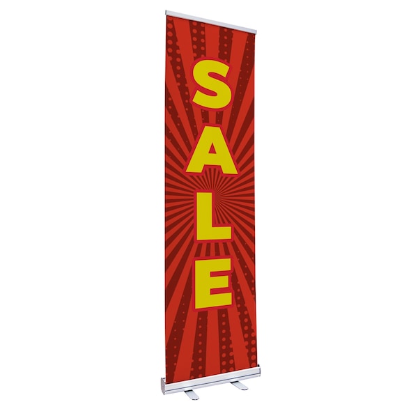 Showdown Displays 24 In Economy Retractor Kit (No-Curl Hybrid Media) - Sale Red Burst 908050-001 - main