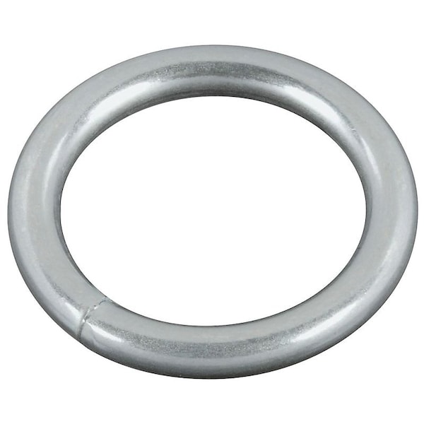 National Hardware 3155BC Series Welded Ring, 195 lb Working Load, 1 in ID Dia Ring, No 7 Chain, Steel, Zinc N223-123 - main