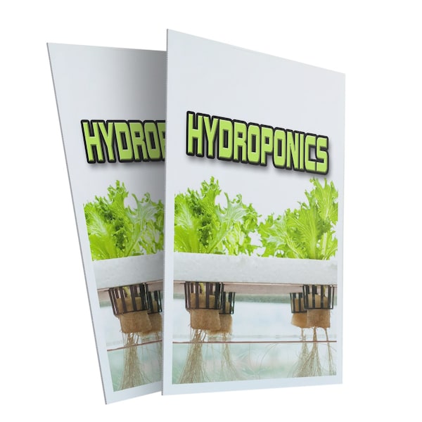 Signmission Hydroponics, Plastic Signs Only 24 Inch x 36 Inch, Corrugated Plastic, 2PK CSB-2436-2PACK-Hydroponics - main