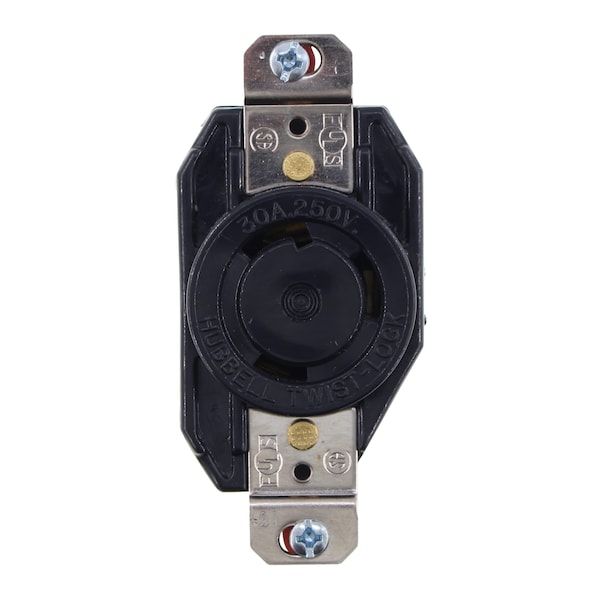 Hubbell Wiring Hubbell L6-30R Twist-Lock Receptacle, 30A 250V, 2-Pole 3-Wire Industrial Grade L630R - main