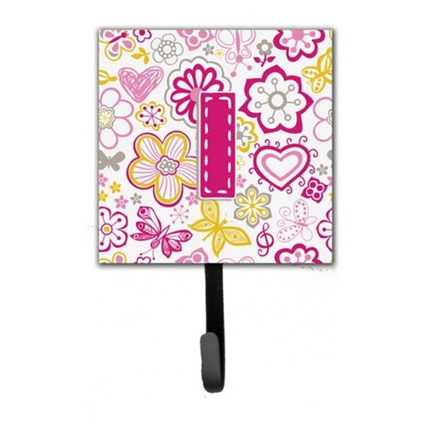 Carolines Treasures Letter I Flowers And Butterflies Pink Leash and Key Holder CJ2005-ISH4 - main
