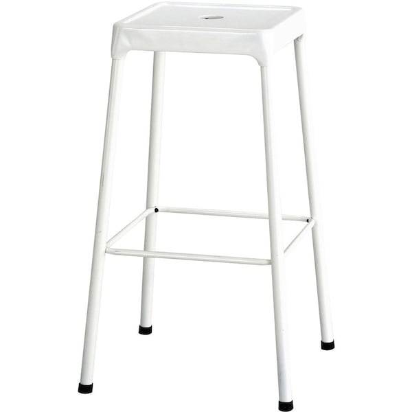 Safco Stool, No Backrest, 29", Color: White 6606WH - main