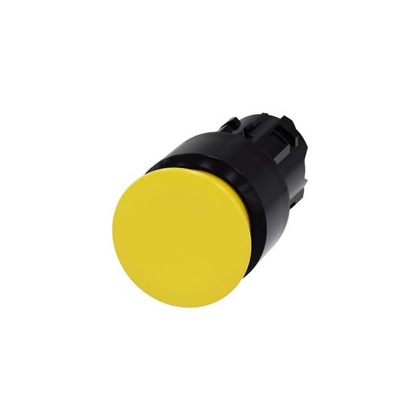 Siemens Mushroom pushbutton, 22 mm, round, plastic, yellow, 30 mm, latching 3SU1000-1AA30-0AA0 - main