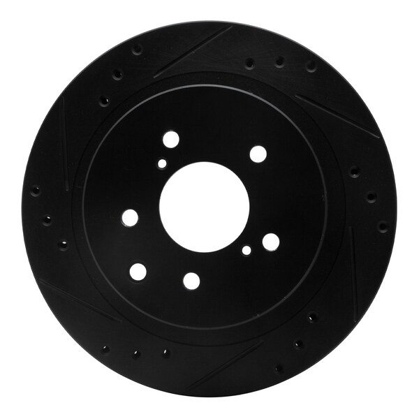 Dynamic Friction Co DFC Brake Rotor - Drilled and Slotted - Black 633-67034L - main