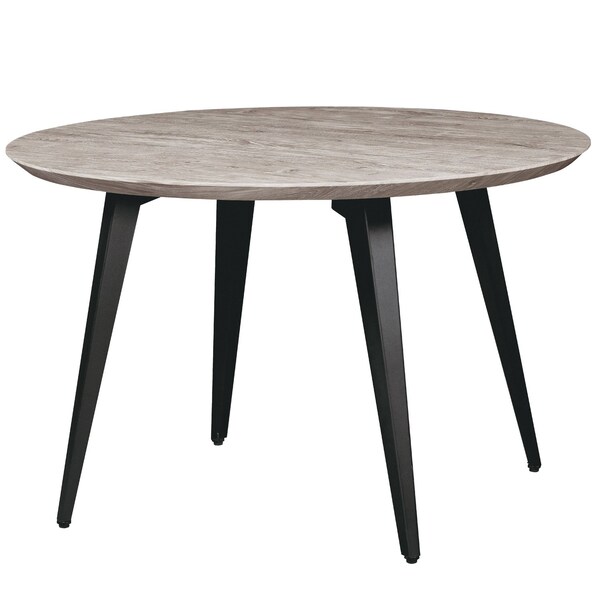 Leisuremod Round 47 in W, 30 in L, MDF/Metal, Sunbleached Grey RTM47GR - main
