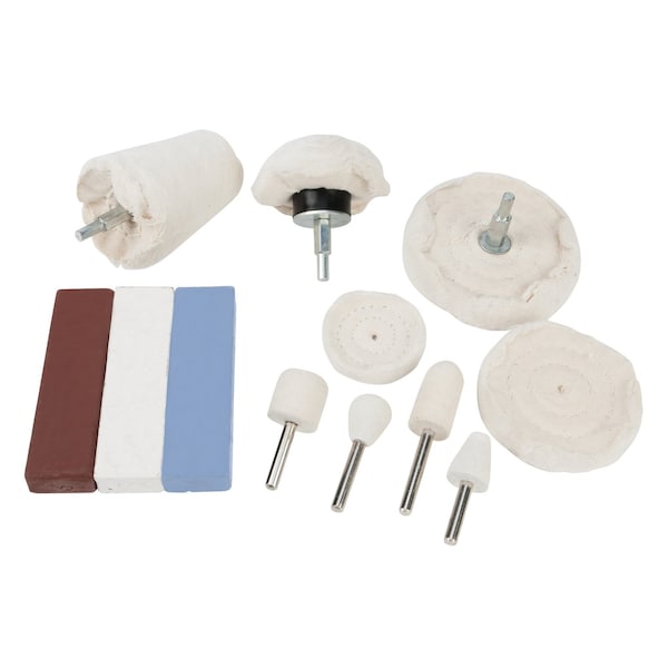 Performance Tool Stainless Polishing Kit, Chrome Polishing, Drill Polishing Pads W50091 - main