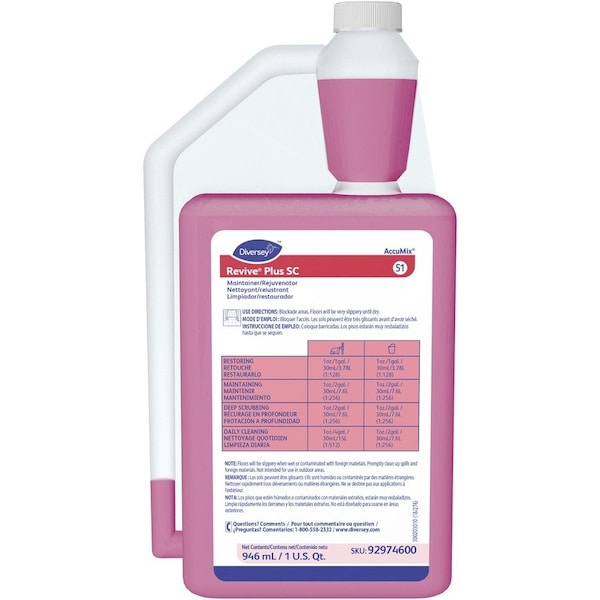 Diversey Floor Maintainer, Citrus, 32 oz., PK6 92974600 - main