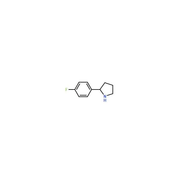 Ak Scientific 2-(4-Fluorophenyl)-pyrrolidine (5g), CAS 72216-06-9 Q591-5g - main