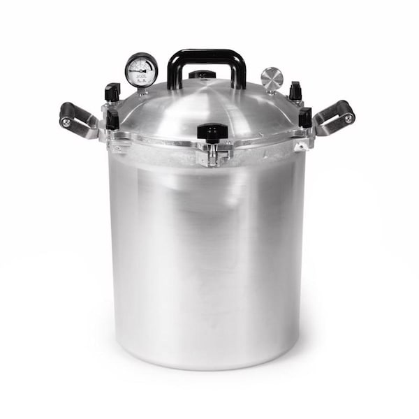 All American 1930 Aluminum Pressure Canner 30 qt Silver 930 - main