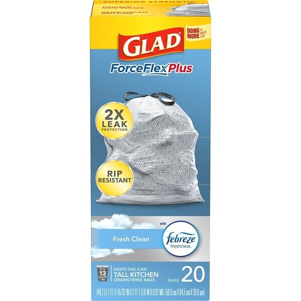 Glad BAG TRASH FRSH CLN SCNT XL 20G, 20PK 79208 - main