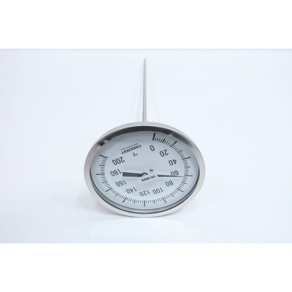 Ashcroft BIMETAL THERMOMETER 5IN 1/2IN NPT 15-1/2IN 0-200F 50EI60E155 - main