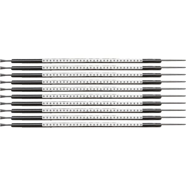 Brady ClipSleeve Wire Markers Size 05 Nylon 22 AWG - 20 AWG, 8 Pack of 300 Each, 300PK SCN05-8 - main