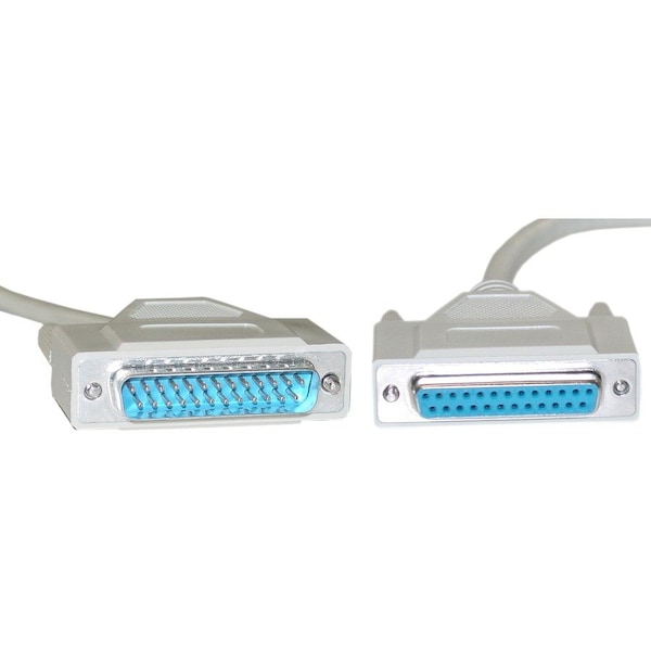 Cable Wholesale Serial Extension Cable, DB25 Male to DB25 Female, RS-232, 1:1, 25 foot 10D3-01225 - main