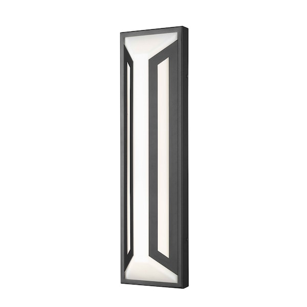 Z-Lite Banff Sand Black 2 Light Outdoor Wall Light 5028B-BK-LED - main
