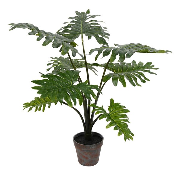 Vickerman 25 in. Potted Grand Philo Bush 8-Leaves TB180725 - main