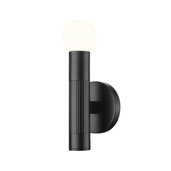 Z-Lite Stari 1-Light Wall Sconce, 5 in W, Matte Black 1956-1S-MB - main