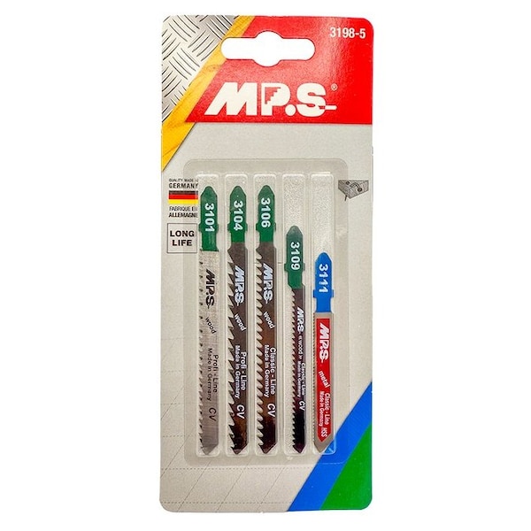 Mps Jigsaw blade assortment pack containing, 5PK 3198-5 - main
