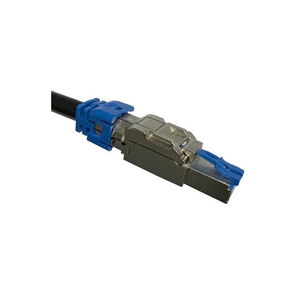 Cable Wholesale Platinum Tools Field-Installable RJ45 CAT6A/7 Connector, 8P8C, Shielded with Internal Ground, 1pc 106250 - main