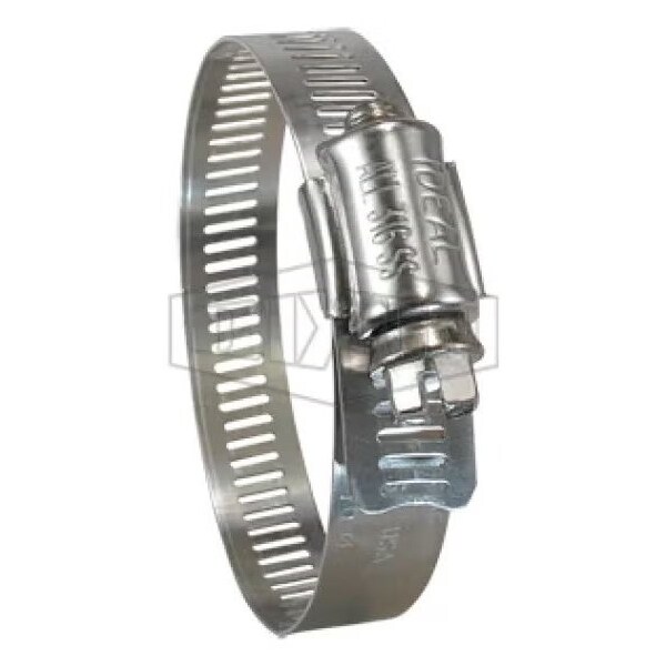 Dixon Worm Gear Clamp, 2-1/2 to 4-1/2 in Hose Clamp, SS Band, 316 SS Bolt, Domestic MGC64 - main