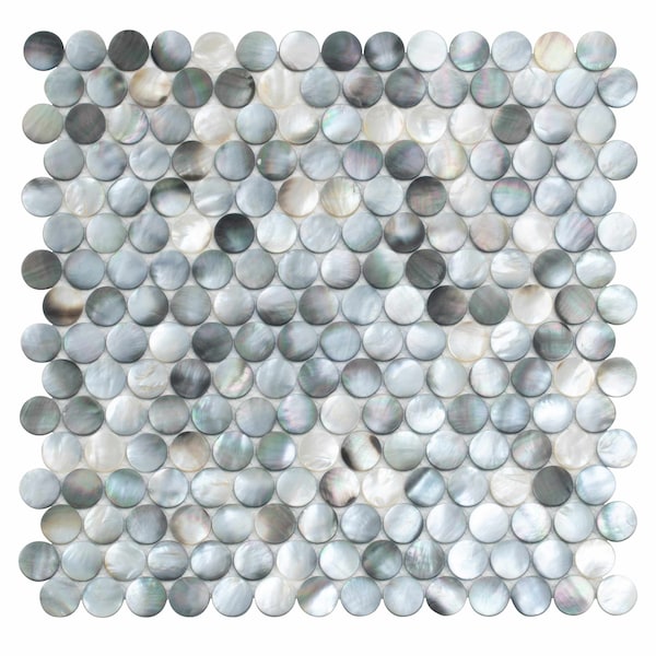 Apollo Tile Beige Brown 11.5 in x 11.5 in Shell Polished Floor and Wall Mosaic Tile 18.37 sqft/case, 20PK APLJWS8810A - main