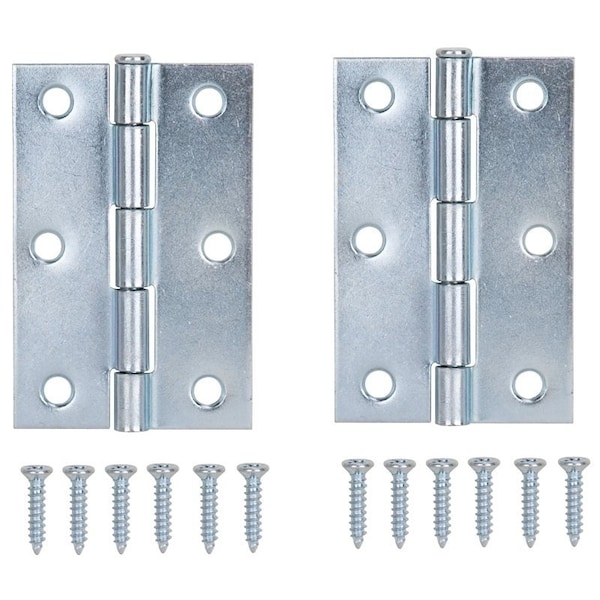 Prosource Utility Hinge, Steel, Zinc, Loose Pin, 180 deg Range of Motion, Full Mortise Mounting, 28 Pair lb LR-056-PS - main