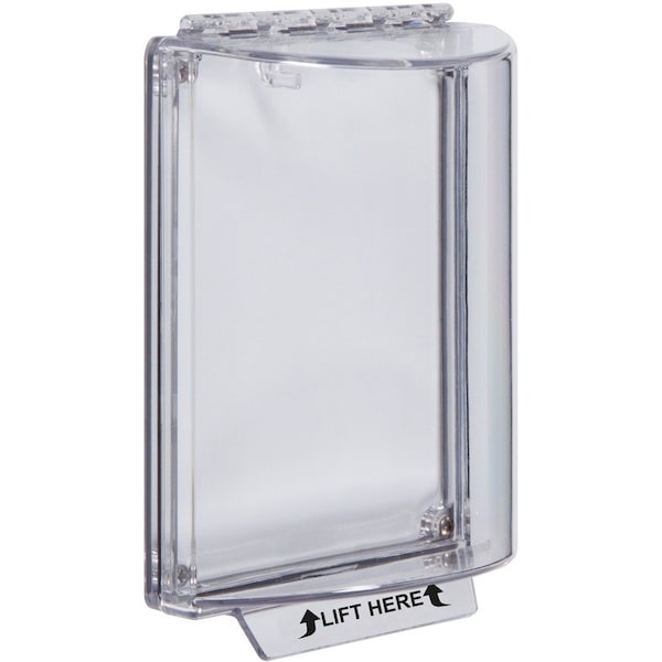Safety Technology International Enclosed Protective Cover, Polycarbonate, Flush Mount, 5 1/2 in W x 8 1/8 in H x 2 5/8 in D, Clear STI-13000NC - main