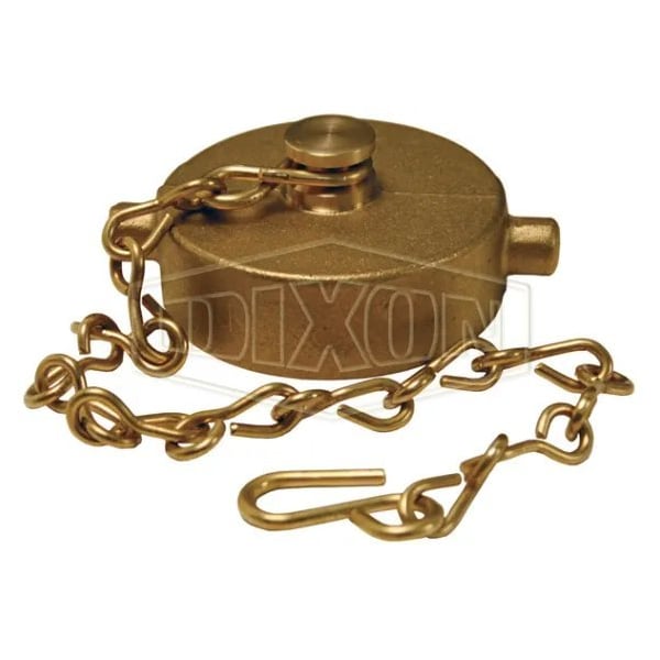 Dixon The Right Connection 17-126 Pin Lug Cap with Chain and Gasket, 4 in Nominal, FNPSH End Style, Cast B FC400 - main