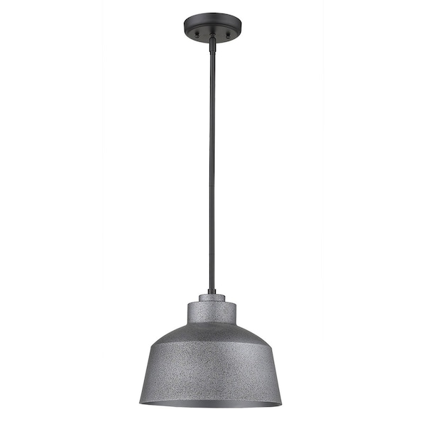 Homeroots Barnes 1-Light Gray Convertible Pendant 397957 - main