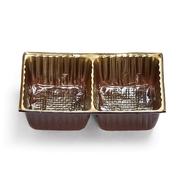 Nashville Wraps Gold, 2 Piece Candy Trays, 2 1/16x1 11/16x7/8, 50PK 50CTG2P - main