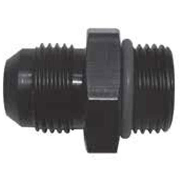 Geared2Golf 495104-BL 0.88 x -8 AN 18 Port O-Ring Adapter, Black GE3635930 - main