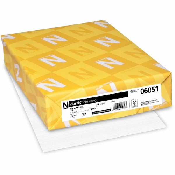 Classic Inkjet, Laser Copy Multipurpose Paper Solar White, White, 500PK NEE06051 - main
